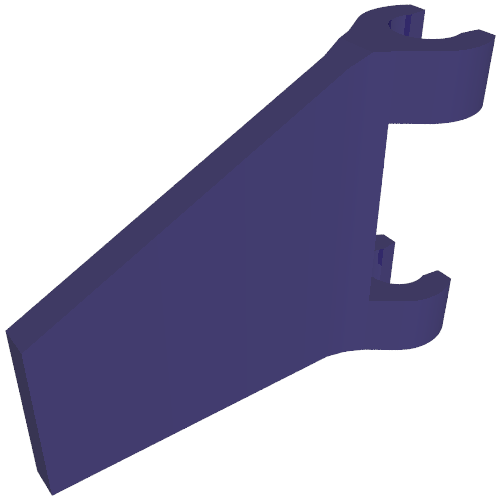 LEGO 80324 - Vlag 2 x 2 Trapezium met verbreed gebied tussen clips