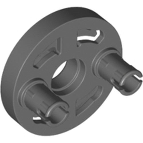 LEGO 80563 - Technic Rotation Joint Disk met Large Pin Hole en 2 Pins