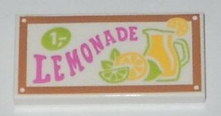 LEGO 87079pb0156 - Tegel 2 x 4 met 'LEMONADE' patroon