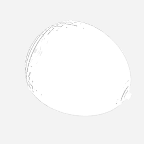 White, translucent LEGO 88068 windscreen quarter sphere part with subtle surface texture.