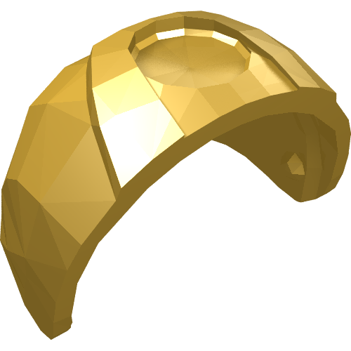LEGO 89159 - Minifigure, Visor Large with Trapezoid Area on Top