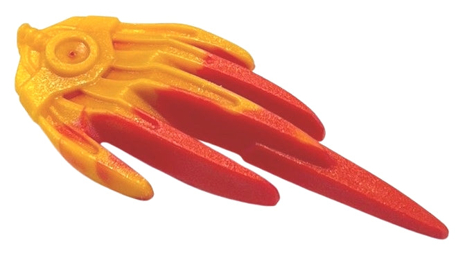 LEGO 92212pb01 - Hero Factory Weapon Accessory, Flame with Marbled Bright Light Orange Pattern