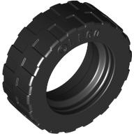 LEGO 92409 - Tire 17.5mm D. x 6mm with Shallow Staggered Treads - Band Around Center of Tread