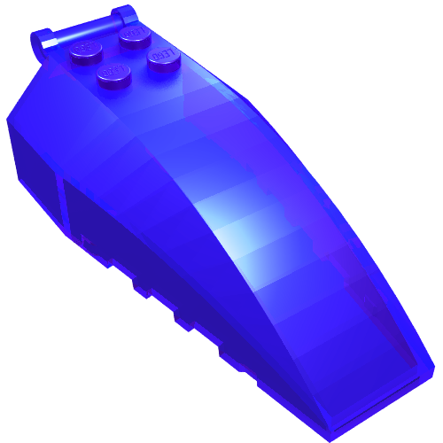 LEGO 92579 - Windscherm 8 x 4 x 2 met 4 Studs en Bar Handle