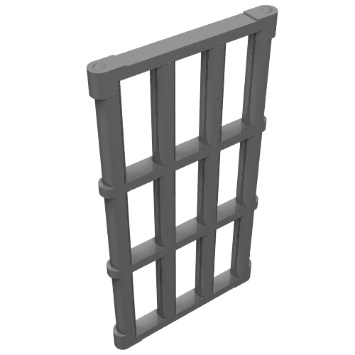 LEGO 92589 - Balk 1 x 4 x 6 Grille met Einduitsteeksels