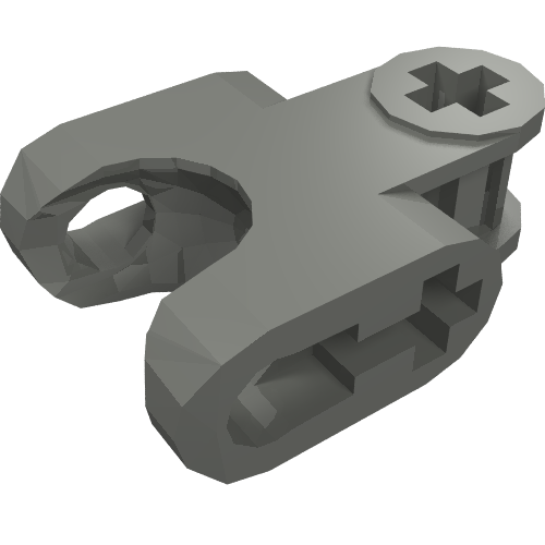 LEGO 93571 - Technic, Axle Connector 2 x 3 with Ball Joint Socket - Closed Sides, Straight Forks with Open Axle Holes