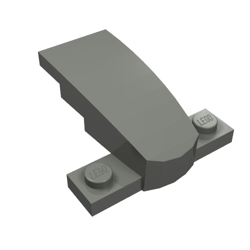 LEGO 93589 - Wig 4 x 2 x 1 1/3 met 1 x 4 basis