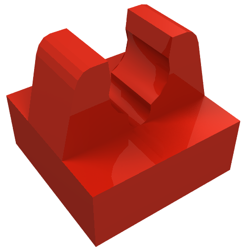 LEGO 93794 - Tile, Modified 1 x 1 with Clip with Center Cut