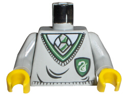 LEGO 973px147c01 - Torso Harry Potter Uniform Slytherin Shield Pattern /  Arms / Yellow Hands