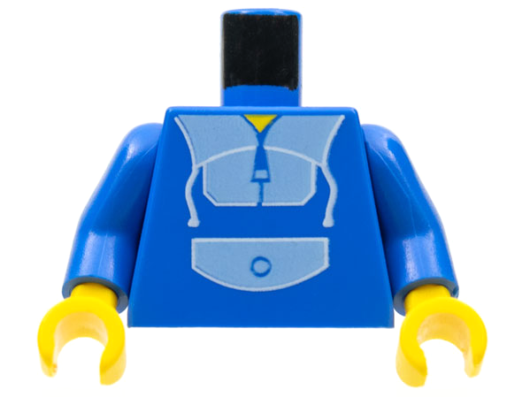 LEGO 973px2c01 - Torso  Jogging Suit Pattern /  Arms / Yellow Hands