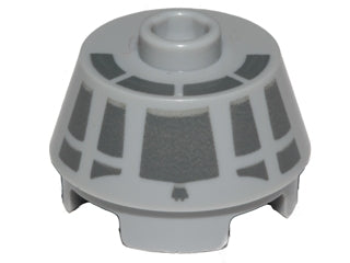 LEGO 98100pb08 - Cone 2 x 2 Truncated with Dark Bluish Gray Millennium Falcon Cockpit on Top and Side Pattern