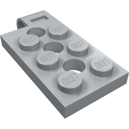 LEGO 98286 - Scharnierende plaat 2 x 4 met Pin Hole en 3 gaten - Bovenkant