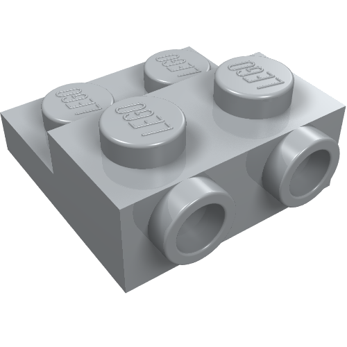 LEGO 99206 - Plate Special 2 x 2 x 2/3 with Two Studs On Side and Two Raised