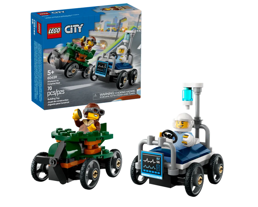 LEGO City 60459 - Vliegtuig vs. Ziekenhuisbed