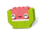 LEGO Classic 11039 Creative Food Friends set showing a cute, smiling watermelon character built from pink and green bricks.