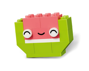 LEGO Classic 11039 Creative Food Friends set showing a cute, smiling watermelon character built from pink and green bricks.