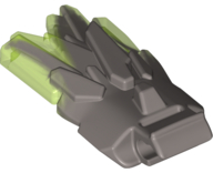 LEGO 66960pb03 - Energy Burst met Wide Clip met Gemarmerd Trans-Bright Green Patroon