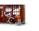 LEGO Harry Potter 76452 building section with a minifigure, rotating windows with bunting, and a gear play feature.