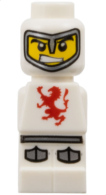 LEGO Minifigure 85863pb002 - Microfiguur Lava Dragon Knight Wit