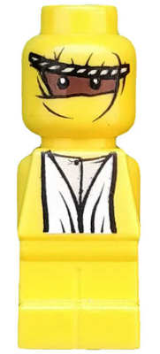 LEGO Minifigure 85863pb006 - Microfiguur Ramses Pyramid Adventurer Geel
