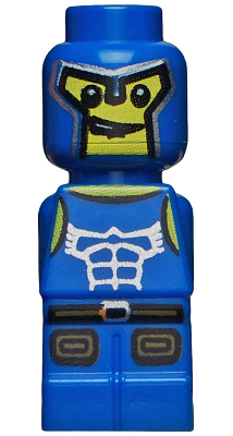 LEGO Minifigure 85863pb018 - Microfiguur Minotaurus Gladiator Blauw (4560455 / 6023422)