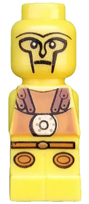 LEGO Minifigure 85863pb016 - Microfiguur Minotaurus Gladiator Geel (4560456 / 6022355)