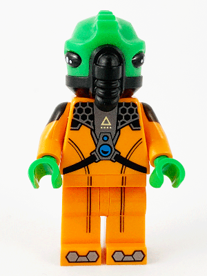 LEGO Minifigure col384 - Alien, Series 21 (Minifigure Only without Stand and Accessories)