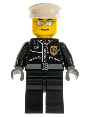 LEGO Minifigure cty0039 - Politie - City leren jas met gouden badge
