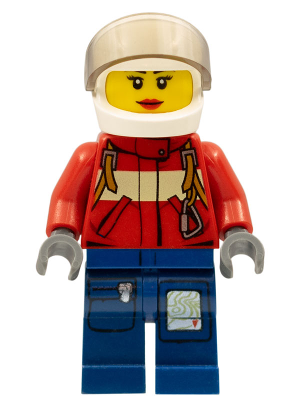 LEGO Minifigure cty0280 - Brandweer - Piloot Vrouw