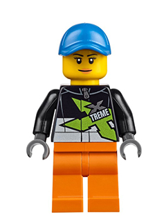 LEGO Minifigure cty0543 - Xtreme Powerboat Bestuurster, Vrouw
