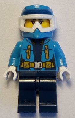 LEGO Minifigure cty0927 - Arctische Ontdekkingsreiziger Vrouw - Dirt Bike Helm, Goggles