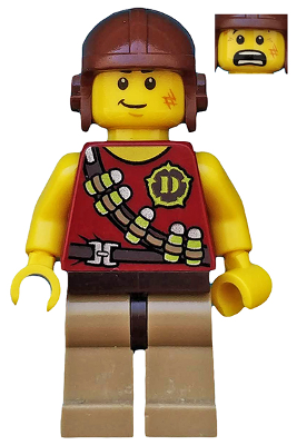 LEGO Minifigure dino001 - Held - Verdovingsriem
