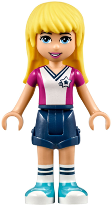 LEGO Minifigure frnd0232 - Friends Stephanie - Dark Blue Shorts, Soccer Jersey