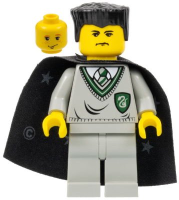 LEGO Minifigure hp027 - Vincent Crabbe - Lichtgrijs Slytherin-trui en benen