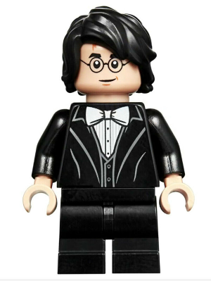 LEGO Minifigure hp184 - Harry Potter - Black Suit, White Bow Tie, Medium Legs
