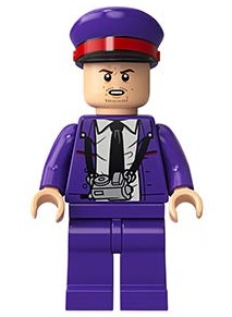 LEGO Minifigure hp192 - Stanley (Stan) Shunpike - Knight Bus Conductor Uniform with Black Tie, Hat with Red Band