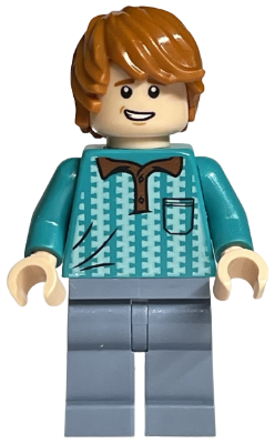 LEGO Minifigure hp231 - Ron Weasley - Dark Turquoise Polo Shirt