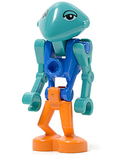 LEGO Minifigure lom018 - Life on Mars (LoM) Marsbewoner - Blauw Lichaam