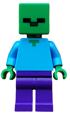LEGO Minifigure min010 - Zombie - Dark Purple Legs
