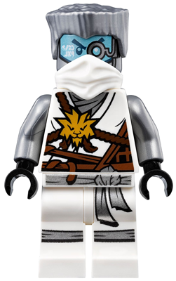 LEGO Minifigure njo0266 - Zane (Honor Robe) - Day of the Departed, Hair, White Mask