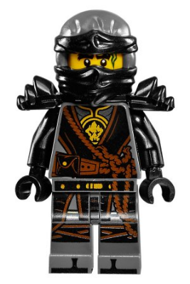 LEGO Minifigure njo0280 - Cole - The Hands of Time, Black Armor
