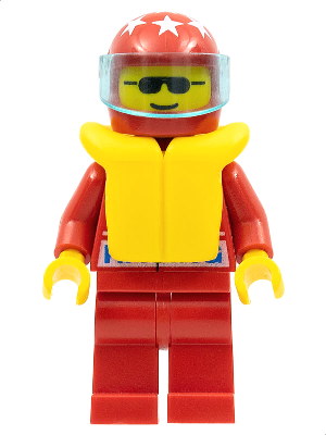 LEGO Minifigure oct036 - Octan - Racing, reddingsvest