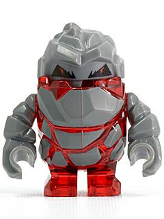 LEGO Minifigure pm003 - Rock Monster - Meltrox (Trans-Red)