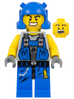 LEGO Minifigure pm006 - Power Miner - Baardstoppel Man