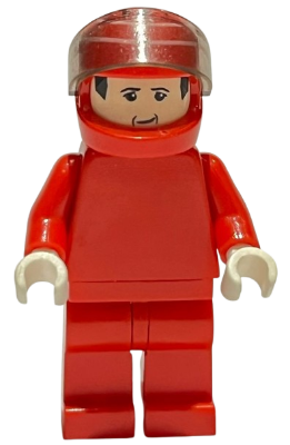 LEGO Minifigure rac022 - F1 Ferrari - M. Schumacher met helm - zonder torso stickers