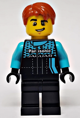 LEGO Minifigure sc079 - Formula E Panasonic Jaguar Racing GEN2 Coureur