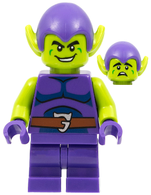 LEGO Minifigure sh0803 - Green Goblin, Medium Legs