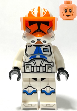 LEGO Minifigure sw1277 - Clone Captain Vaughn, 501st Legion, 332nd Company (Phase 2) - Helm met gaten en Togruta markeringen