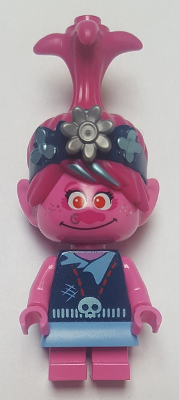 LEGO Minifigure twt019 - Poppy - Dark Blue Jacket, Flat Silver Flower