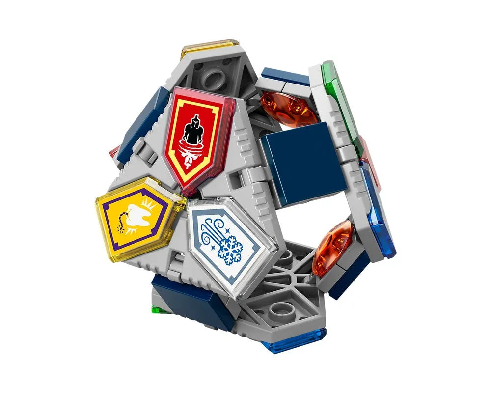 LEGO NEXO KNIGHTS 70373 Combo NEXO Powers item, a grey geometric structure with colorful shields.